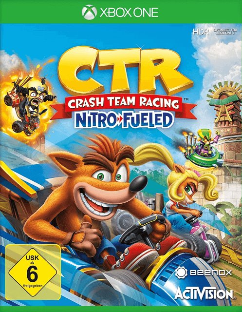 Crash Team Racing: Nitro Fueled box art for Xbox One